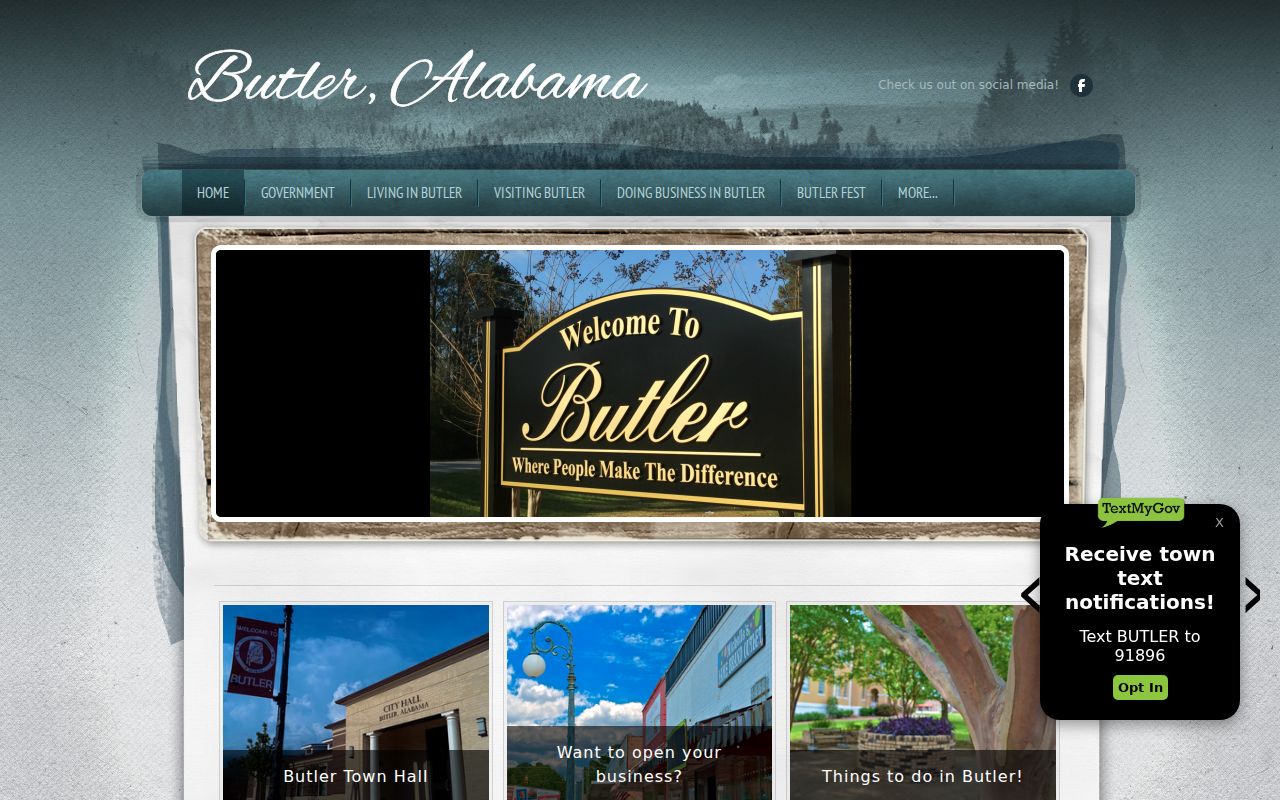 Butler City Hall context for municipal warrant record routing