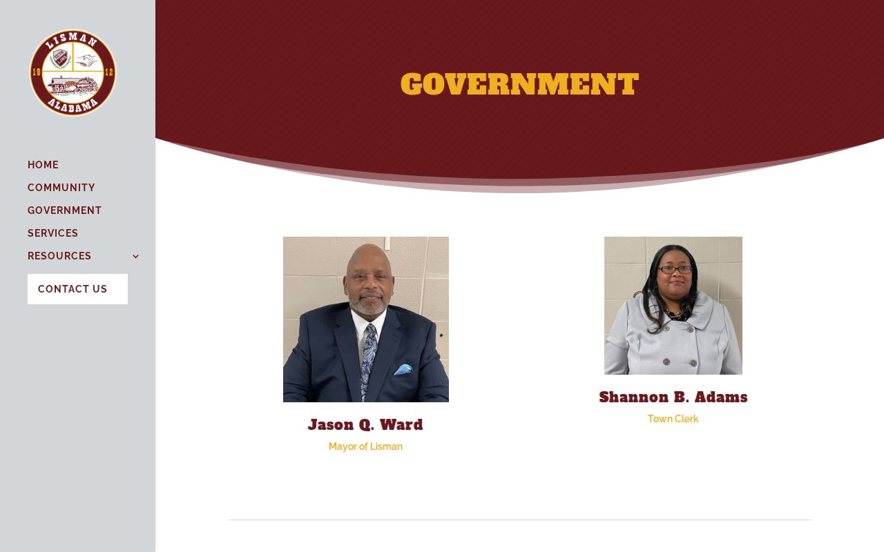 Lisman government contact source for a Lisman warrant records handoff