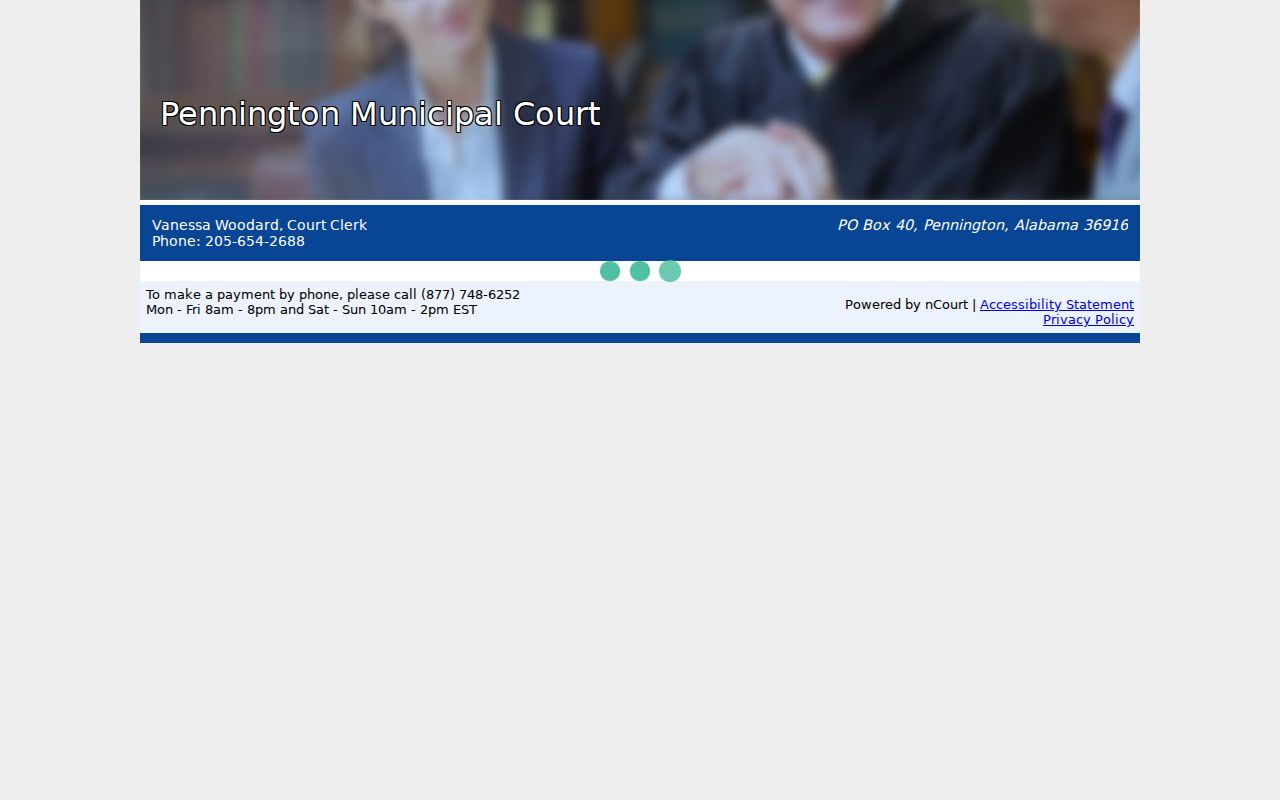 Pennington citation payment fields compared with a Pennington warrant search